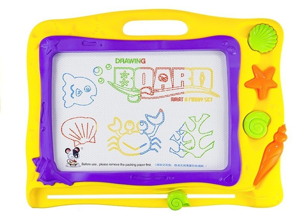 Magnettafel Zaubertafel Maltafel Tafel Zeichentafel See Muscheln Spielzeug