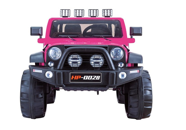 Kinderfahrzeug Jeep HP012 Rosa EVA-Reifen Ledersitz LED Frontscheinwerfer Auto