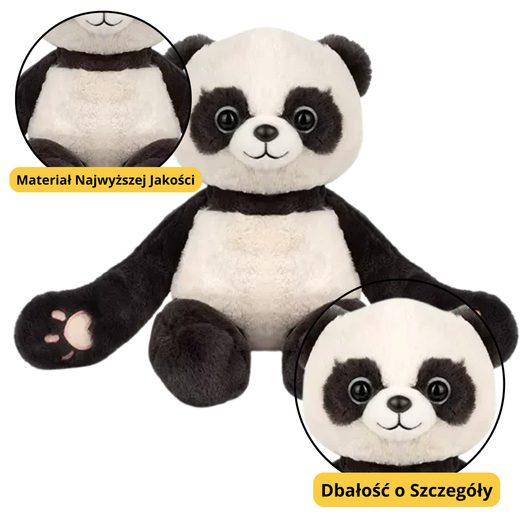 Plüsch-Maskottchen Kuscheltier Panda mit Magneten 23cm