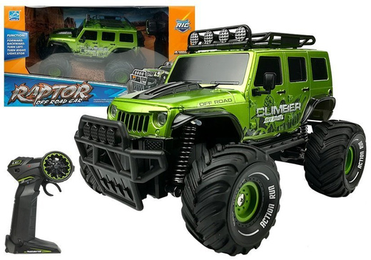Remote controlled Car Off-road Jeep R/C Green