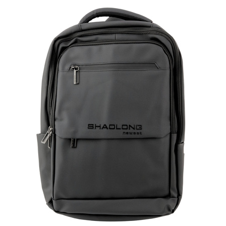 City Business Backpack USB Laptop Pocket Black 16L 41cm