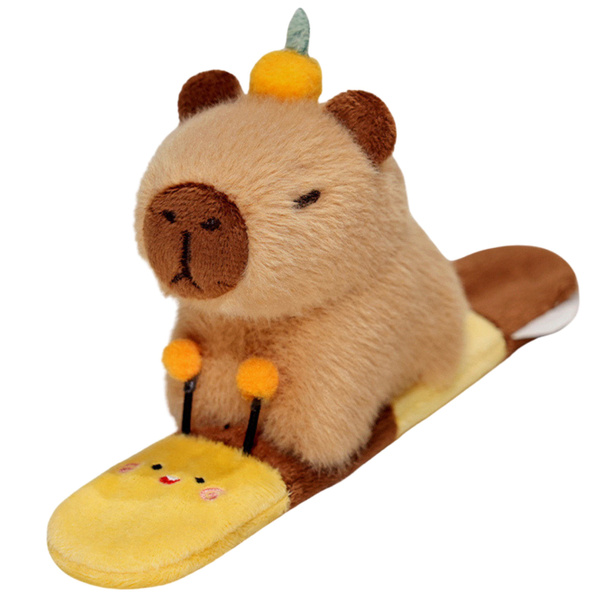Plush Self-tightening Wristband Bee with Capybara