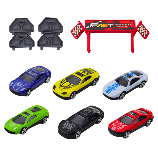 Folding Truck Set with Race Track 6 Cars