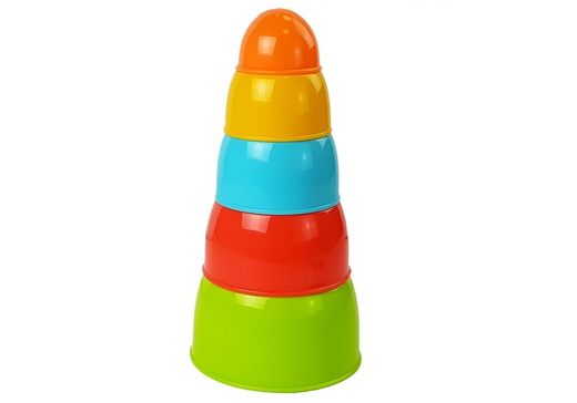 Pyramid Cups Schalen für ein Baby 5 Stk