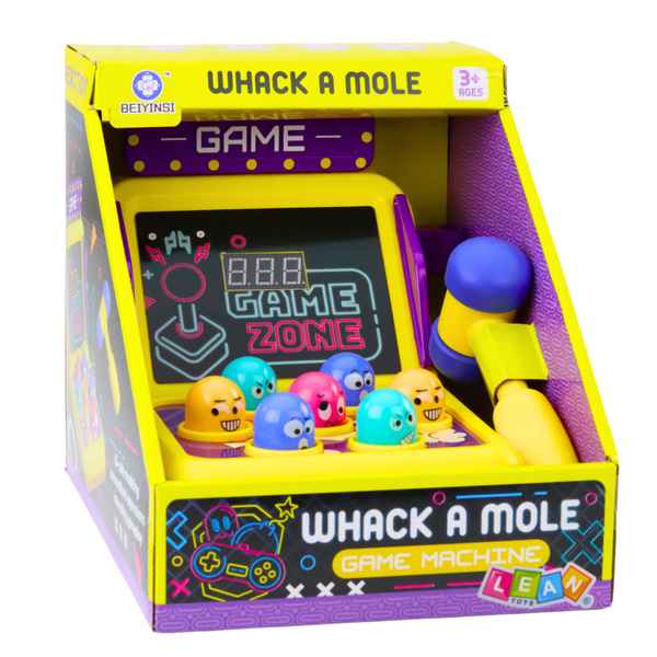 Whack A Mole Arcade-Spielautomat mit Hammer-Lichtern und Sounds