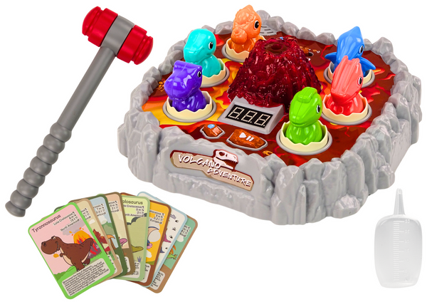 Arcade-Spiel Wac A Mole Dinosaurs Volcano Smoke Effect Lights Sounds