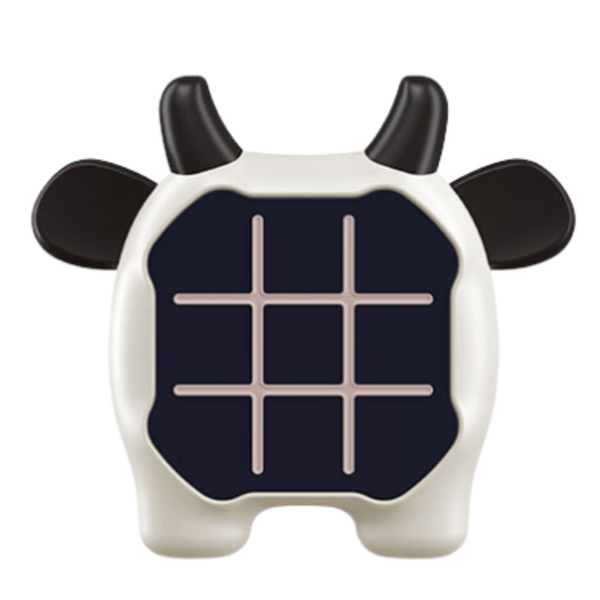 3in1 elektronisches Spiel Tic-Tac-Toe Memory Kuh und Schwarz