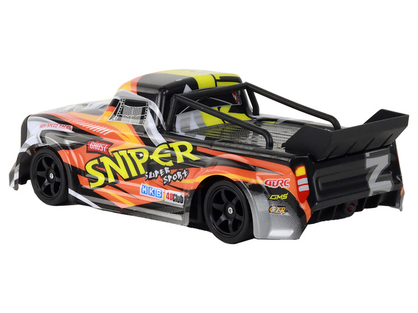 RC-Auto mit Allradantrieb, orange, Geschwindigkeit 30 km