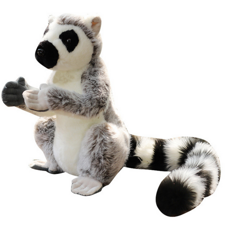 Plush Mascot Lemur Plushie Soft Gray 28cm