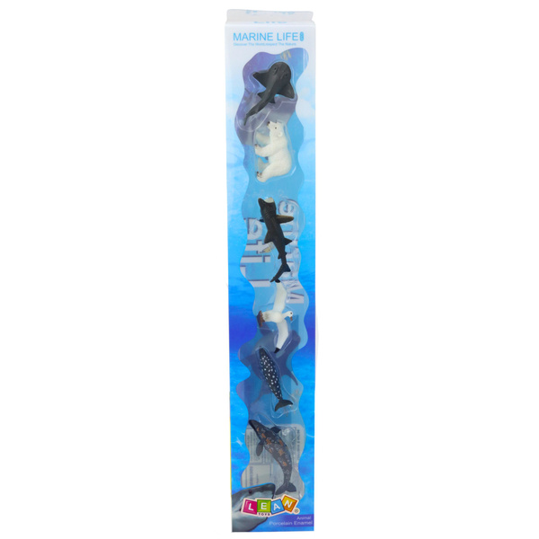 Set of Mini Figures Sea Animals Coastal Seagull Shark 6-8cm 6pcs