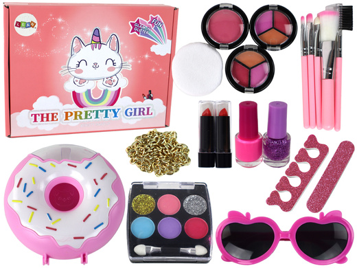 Make-up-Set für Kinder, Nagellack, Lidschatten