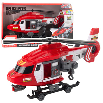 Rettungshubschrauber Haken Trage Lichter Geräusche Rot 1:16