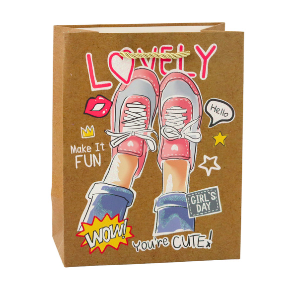 Paper Gift Bag Colorful Motifs 23 x 18 x 10.5 cm