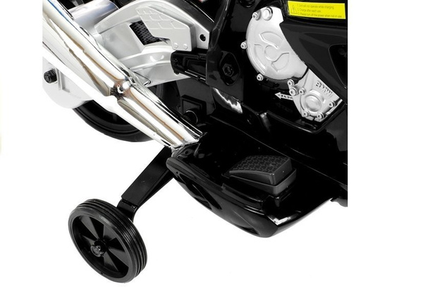 Elektromotorrad für Kinder BMW S1000RR Schwarz Ledersitz EVA-Reifen Motorrad