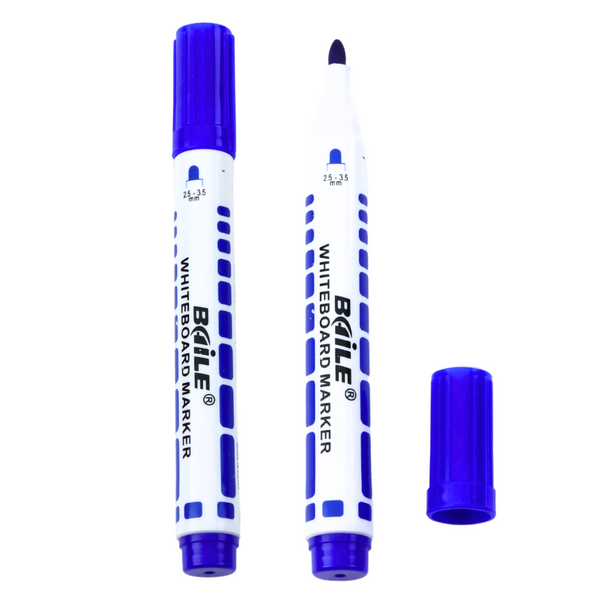 Set of Blue Dry Erase Board Markers 12 pcs