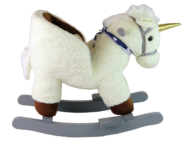 Kleines Einhorn Schaukelpferd 48 cm