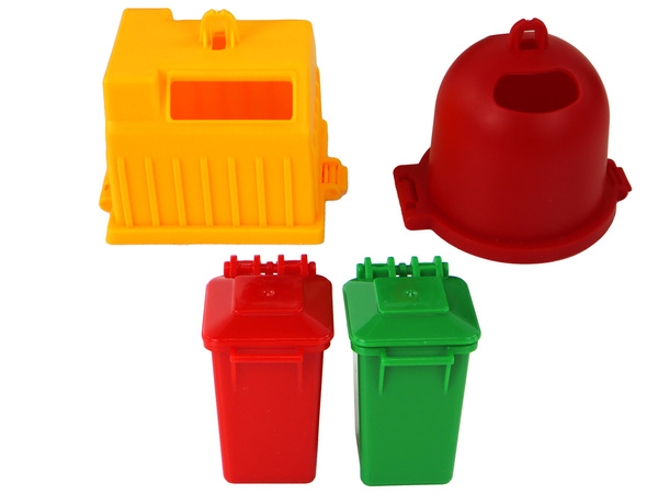 Müllwagen mit Kran-Reibungsantrieb Grün 1:16