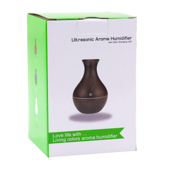 Air Humidifier Diffuser Aromatherapy Imitation Wood 130ml