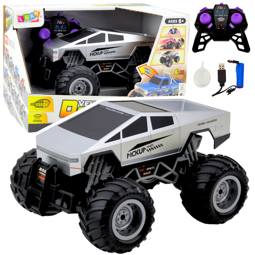 Auto Terenowe Off-Road RC Zdalnie Sterowane Srebrne 1:16 