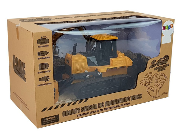 Bulldozer Caterpillar Wheels Ferngesteuert durch Handgesten 2.4G 1:28