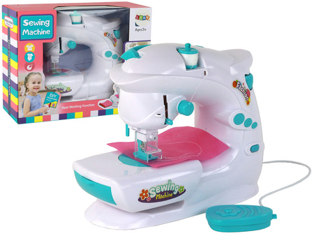 Sewing Machine for Children Like a Real White Battery Operated