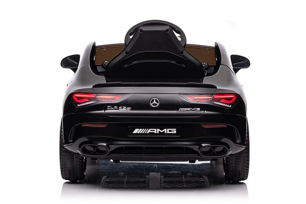 Batteriebetriebenes Auto Mercedes CLA 45s AMG Schwarz lackiert 4x4