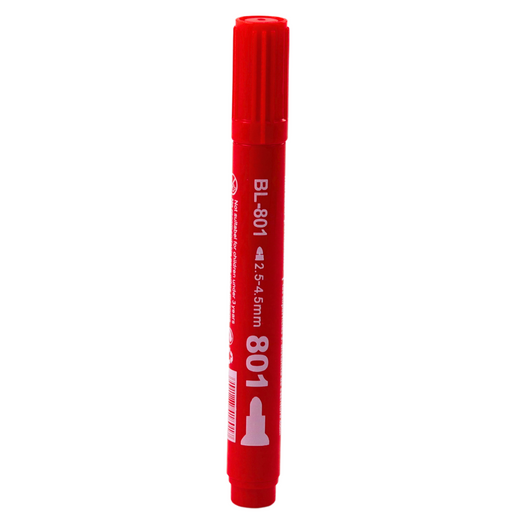 Permanent Marker Waterproof Red 2.5-4.5 mm