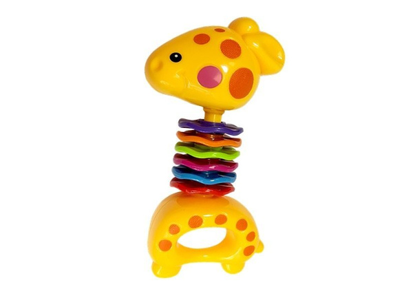 Rassel-Set Kautiere Bunte Tiere Teddybär Frosch