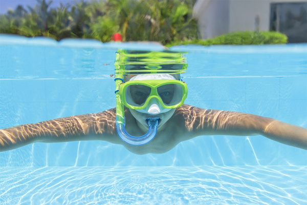 Diving Set Mask, Snorkel, Fins Green Bestway 25019