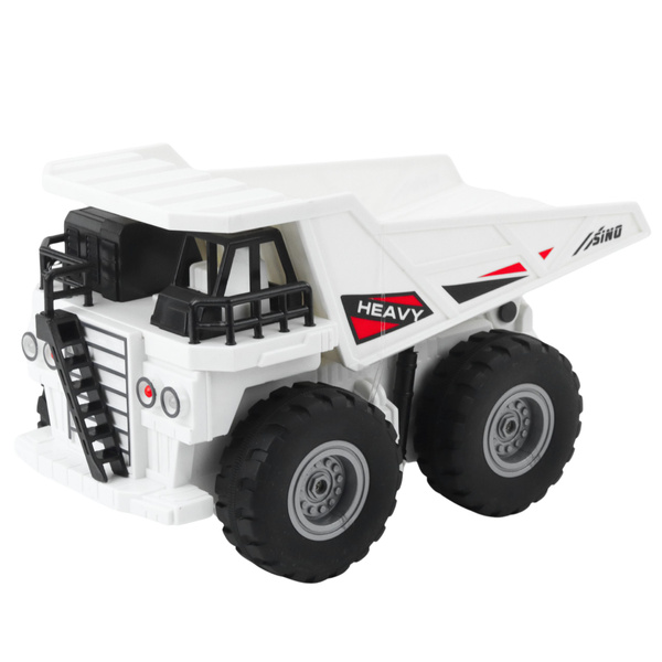 RC Remote Controlled Dump Truck with Lights and Sounds White 1:24
