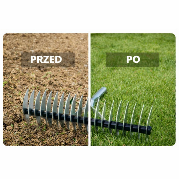 Aerator Wertykulator Ogrodowy Ręczny Do Trawnika Dwustronny LEAN 34 cm