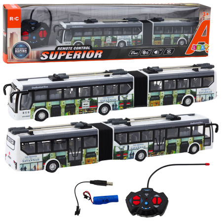 Remote Controlled City Trolleybus RC Lights Public Transport
