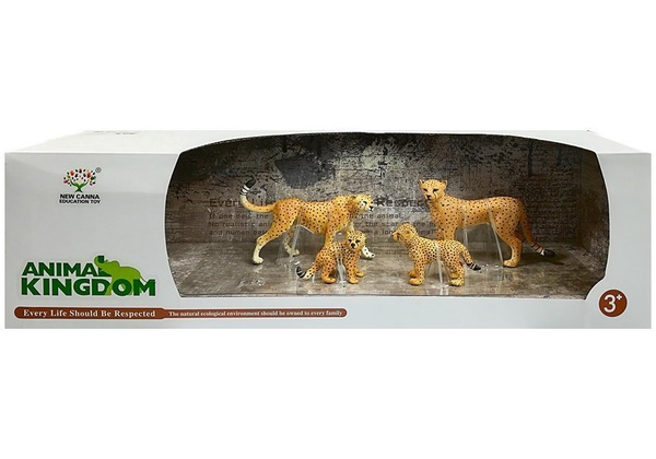 Cheetah Educational Figures Wild Animals 4 Pieces Savannah