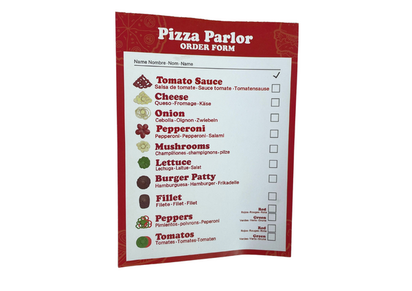 Pizzabelag und Küchenspaß