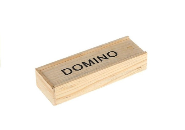 Domino Legespiel Verpackung Aus Holz Dominospiel 28 Teile Spiel für Kinder Set