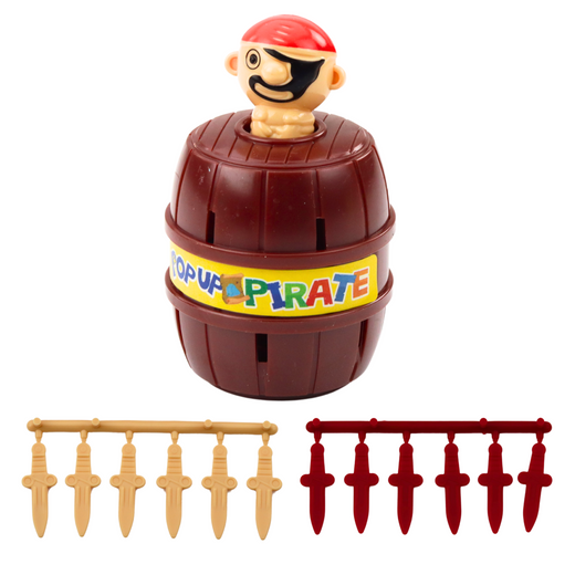 Familien-Arcade-Spiel Jumping Pirate Barrel Schwerter