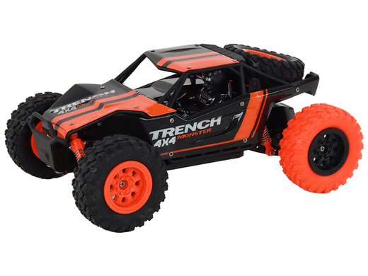 Autko Terenowe Zdalnie Sterowane R/C 1:24 Pomarańczowe 