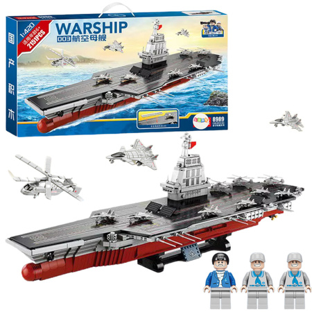Construction Bricks WARSHIP 003 Large Aircraft Carrier 1:420 2151 pcs.