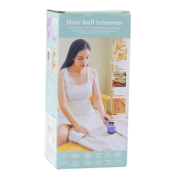 Elektrischer Fusselrasierer, 3 Geschwindigkeitsstufen, Lila