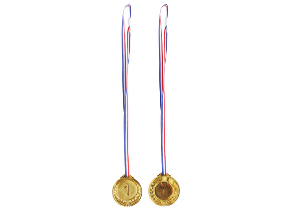 Gold Medal First Place Prize Trophy Zinc 6.5cm