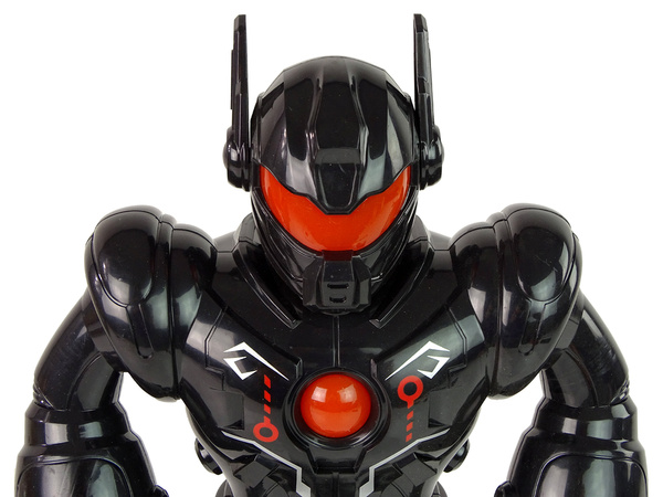 Interactive Robot Walks Sound Lights Black