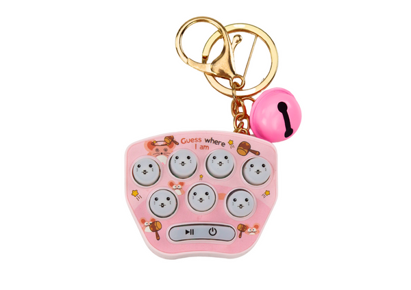Electronic Pocket Game Keychain Pop It Arcade Pink