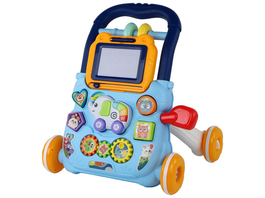Blue Interactive Push Walker Walker With Educational Board