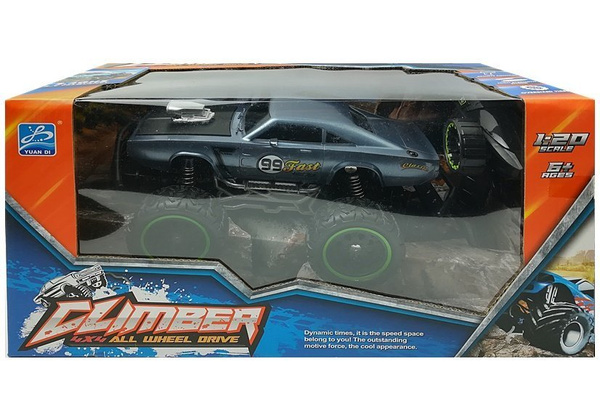 Ferngesteuertes Auto Offroad R/C blaue hohe Räder