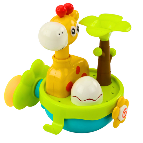 Badespielzeug Giraffe Sensory Interactive Saugnäpfe Bunt