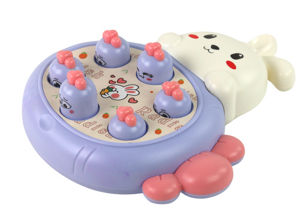 Whac-A-Mole Purple Whac-A-Mole Arcade Carrot-Smashing Rabbit Game