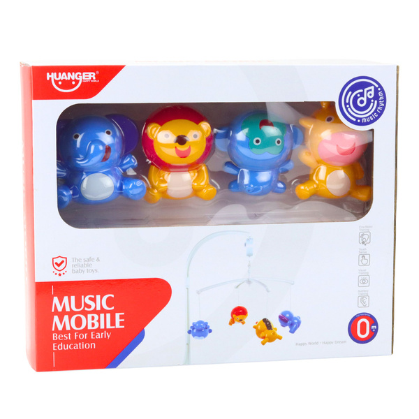 Crib Carousel Animals Lion Elephant Giraffe Sound