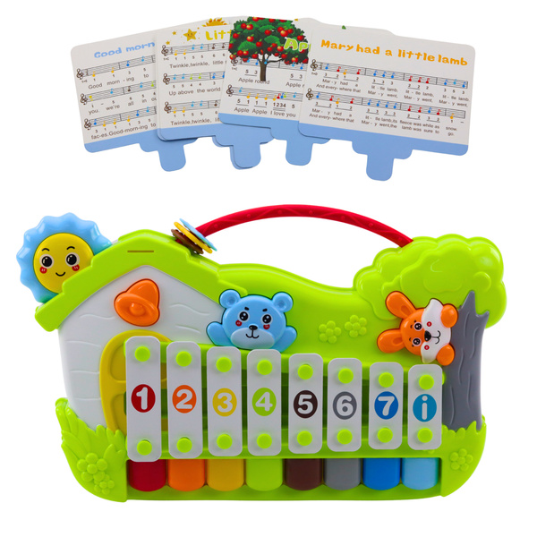 Musical Piano Forest Xylophone Note Cards 5pcs