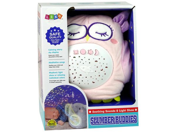 Süße Plüsch-Eule Bunter Sternenprojektor Melody