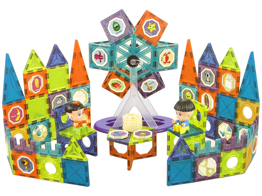 3D Magnetic Building Blocks Ferris Wheel 155 pieces